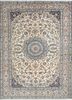 aalam gold wool hand knotted Rug - HeadShot