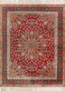 aalam red and orange wool hand knotted Rug - HeadShot aalam red and orange wool hand knotted Rug - HeadShot