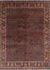 aalam pink and purple wool hand knotted Rug - HeadShot aalam pink and purple wool hand knotted Rug - HeadShot