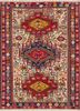 kiaan red and orange wool and silk hand knotted Rug - HeadShot kiaan red and orange wool and silk hand knotted Rug - HeadShot