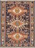kiaan blue wool and silk hand knotted Rug - HeadShot kiaan blue wool and silk hand knotted Rug - HeadShot
