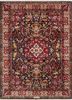aalam red and orange wool hand knotted Rug - HeadShot