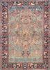 aalam pink and purple wool hand knotted Rug - HeadShot aalam pink and purple wool hand knotted Rug - HeadShot