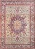 aalam pink and purple wool hand knotted Rug - HeadShot aalam pink and purple wool hand knotted Rug - HeadShot