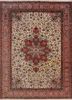 aalam gold wool and silk hand knotted Rug - HeadShot aalam gold wool and silk hand knotted Rug - HeadShot
