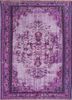 lacuna pink and purple wool hand knotted Rug - HeadShot lacuna pink and purple wool hand knotted Rug - HeadShot