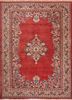 aalam red and orange wool hand knotted Rug - HeadShot aalam red and orange wool hand knotted Rug - HeadShot