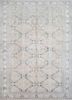 vintage ivory wool hand knotted Rug - HeadShot