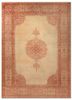 aalam red and orange wool hand knotted Rug - HeadShot aalam red and orange wool hand knotted Rug - HeadShot