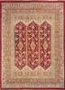 aalam red and orange wool hand knotted Rug - HeadShot aalam red and orange wool hand knotted Rug - HeadShot