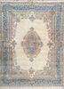aalam blue wool hand knotted Rug - HeadShot aalam blue wool hand knotted Rug - HeadShot