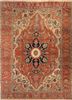 aalam red and orange wool hand knotted Rug - HeadShot aalam red and orange wool hand knotted Rug - HeadShot