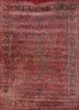 aalam red and orange wool hand knotted Rug - HeadShot aalam red and orange wool hand knotted Rug - HeadShot