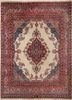 aalam red and orange wool hand knotted Rug - HeadShot aalam red and orange wool hand knotted Rug - HeadShot