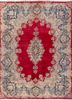 aalam blue wool hand knotted Rug - HeadShot aalam blue wool hand knotted Rug - HeadShot