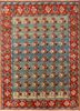 aalam blue wool hand knotted Rug - HeadShot aalam blue wool hand knotted Rug - HeadShot