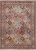 aalam red and orange wool hand knotted Rug - HeadShot aalam red and orange wool hand knotted Rug - HeadShot