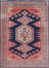 aalam blue wool hand knotted Rug - HeadShot aalam blue wool hand knotted Rug - HeadShot