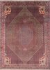 aalam red and orange wool hand knotted Rug - HeadShot aalam red and orange wool hand knotted Rug - HeadShot