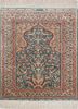 gulmarg red and orange silk hand knotted Rug - HeadShot gulmarg red and orange silk hand knotted Rug - HeadShot