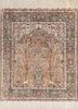 gulmarg red and orange silk hand knotted Rug - HeadShot gulmarg red and orange silk hand knotted Rug - HeadShot