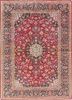 gulmarg red and orange silk hand knotted Rug - HeadShot gulmarg red and orange silk hand knotted Rug - HeadShot