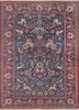 aalam blue wool hand knotted Rug - HeadShot aalam blue wool hand knotted Rug - HeadShot