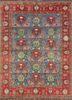 aalam blue wool hand knotted Rug - HeadShot aalam blue wool hand knotted Rug - HeadShot