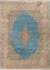 aalam blue wool hand knotted Rug - HeadShot aalam blue wool hand knotted Rug - HeadShot