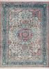 gulmarg blue silk hand knotted Rug - HeadShot