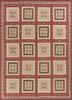 wall art red and orange cotton flat weaves WALL ART & TAPESTRY - HeadShot