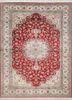 gulmarg red and orange silk hand knotted Rug - HeadShot gulmarg red and orange silk hand knotted Rug - HeadShot