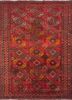 kiaan red and orange wool hand knotted Rug - HeadShot kiaan red and orange wool hand knotted Rug - HeadShot