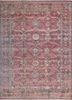 aalam red and orange wool hand knotted Rug - HeadShot