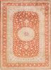 gulmarg green silk hand knotted Rug - HeadShot gulmarg green silk hand knotted Rug - HeadShot