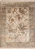 gulmarg green silk hand knotted Rug - HeadShot