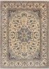 aalam beige and brown wool and silk hand knotted Rug - HeadShot aalam beige and brown wool and silk hand knotted Rug - HeadShot
