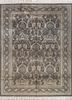 gulmarg grey and black silk hand knotted Rug - HeadShot gulmarg grey and black silk hand knotted Rug - HeadShot