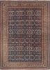 aalam blue wool hand knotted Rug - HeadShot aalam blue wool hand knotted Rug - HeadShot