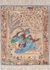 aalam gold wool hand knotted Rug - HeadShot