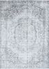 vintage grey and black wool hand knotted Rug - HeadShot vintage grey and black wool hand knotted Rug - HeadShot