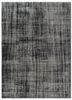 vintage grey and black wool hand knotted Rug - HeadShot vintage grey and black wool hand knotted Rug - HeadShot