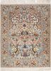 aalam blue wool and silk hand knotted Rug - HeadShot aalam blue wool and silk hand knotted Rug - HeadShot