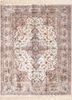 gulmarg ivory silk hand knotted Rug - HeadShot gulmarg ivory silk hand knotted Rug - HeadShot