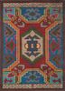 kiaan red and orange wool Rug - HeadShot kiaan red and orange wool Rug - HeadShot