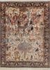 aalam blue wool hand knotted Rug - HeadShot aalam blue wool hand knotted Rug - HeadShot