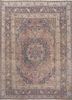 aalam blue wool hand knotted Rug - HeadShot aalam blue wool hand knotted Rug - HeadShot