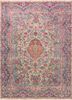 aalam pink and purple wool hand knotted Rug - HeadShot aalam pink and purple wool hand knotted Rug - HeadShot