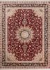 aalam red and orange wool and silk hand knotted Rug - HeadShot aalam red and orange wool and silk hand knotted Rug - HeadShot