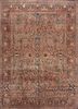 aalam red and orange wool hand knotted Rug - HeadShot aalam red and orange wool hand knotted Rug - HeadShot